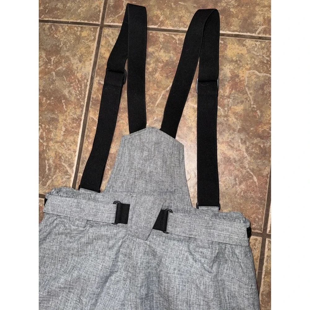 Killtec Womens Grey Heather Ski Pants Snow Bibs Suspenders Size 8 Winter Snow - Picture 11 of 13